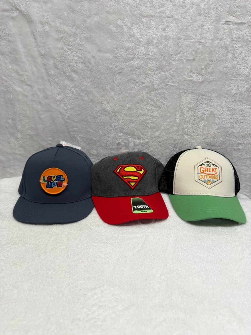 Kids Adjustable Hats 3 Pack Caps Youth Casual Everyday